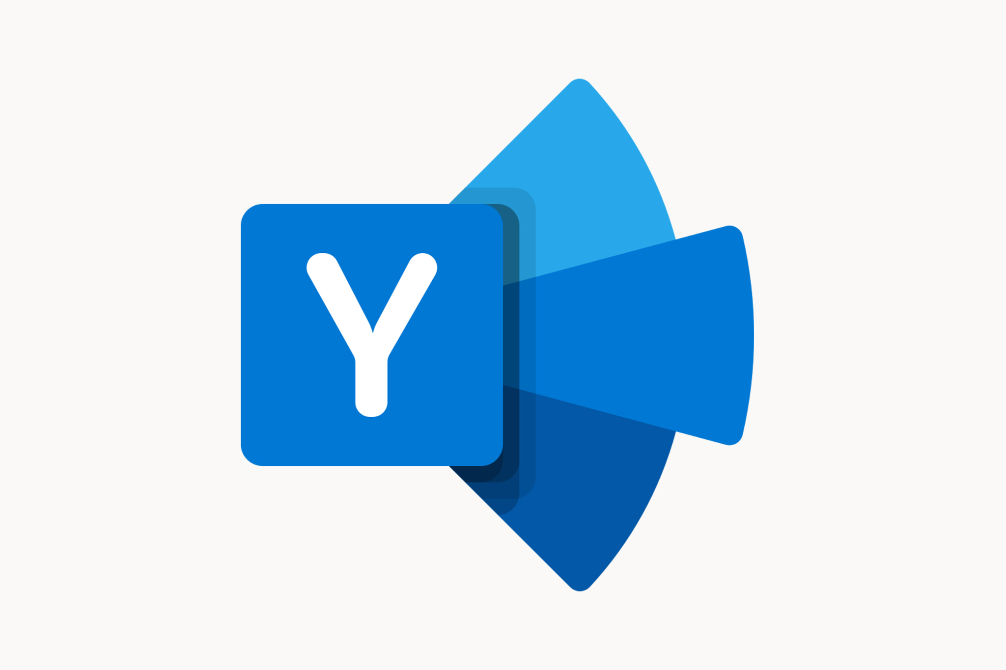 Логотип Microsoft Yammer на білому фоні.